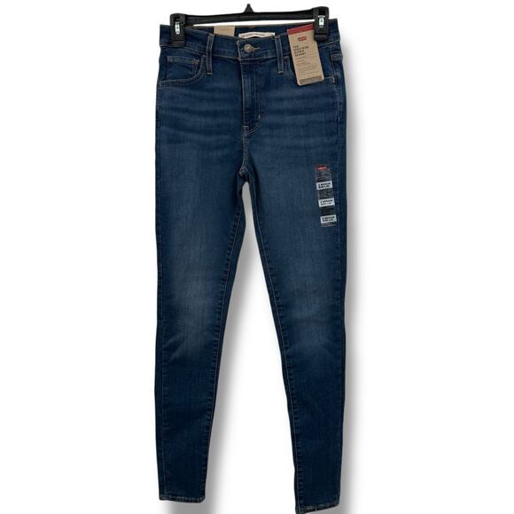 Levi's Denim - NEW Levi's 720 Size 4 High Rise Super Skinny Jeans Size 27 Blue Denim Slim Fit
